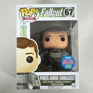 Funko Pop! Fallout Power Armor (Unmasked) #67 NYCC Limited Edition Figure